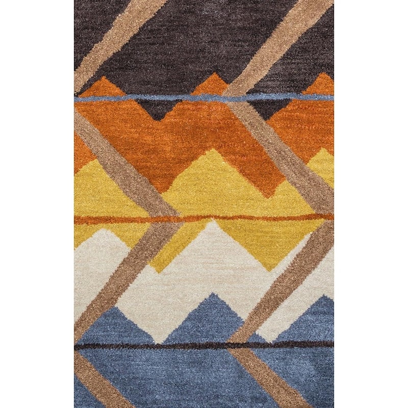 Alora Decor Pueblo Multi-colored Hand-tufted Wool Rug