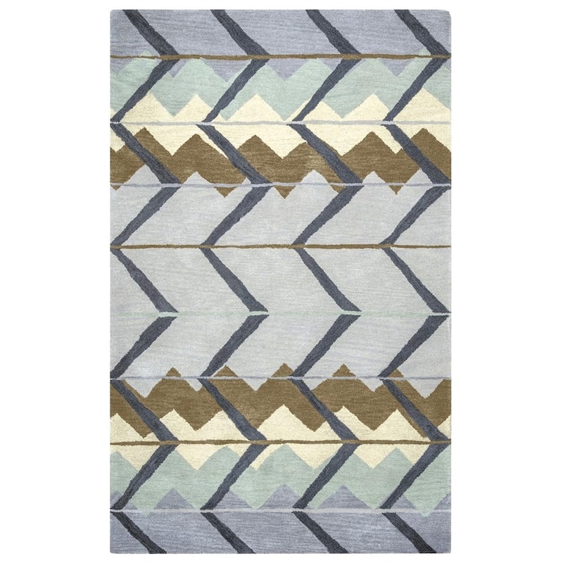 Alora Decor Pueblo Multi-colored Hand-tufted Wool Rug
