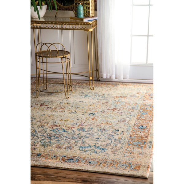 nuLOOM Vintage Ornate Floral Adileh Multi Rug (8' x 10')