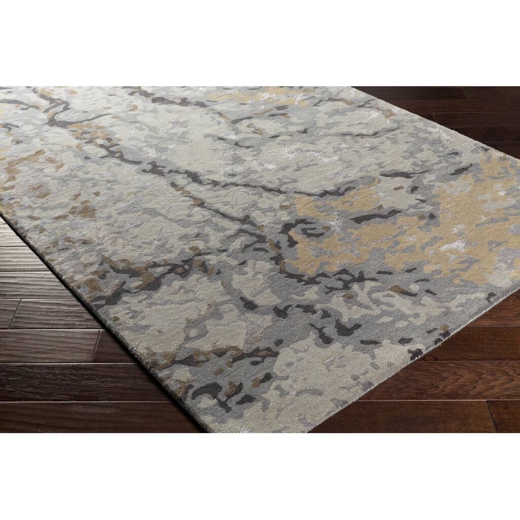 Hand Tufted Bleeker Wool/Viscose Area Rug