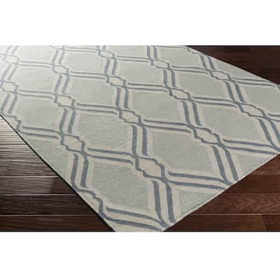 Hand Woven Blossom Wool Area Rug