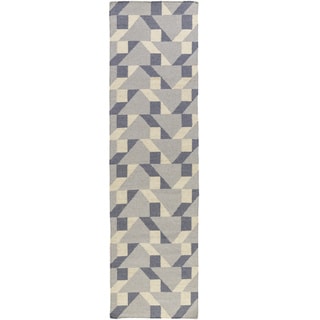 Hand Woven Bollinger Wool Area Rug - 2' 6" x 8'