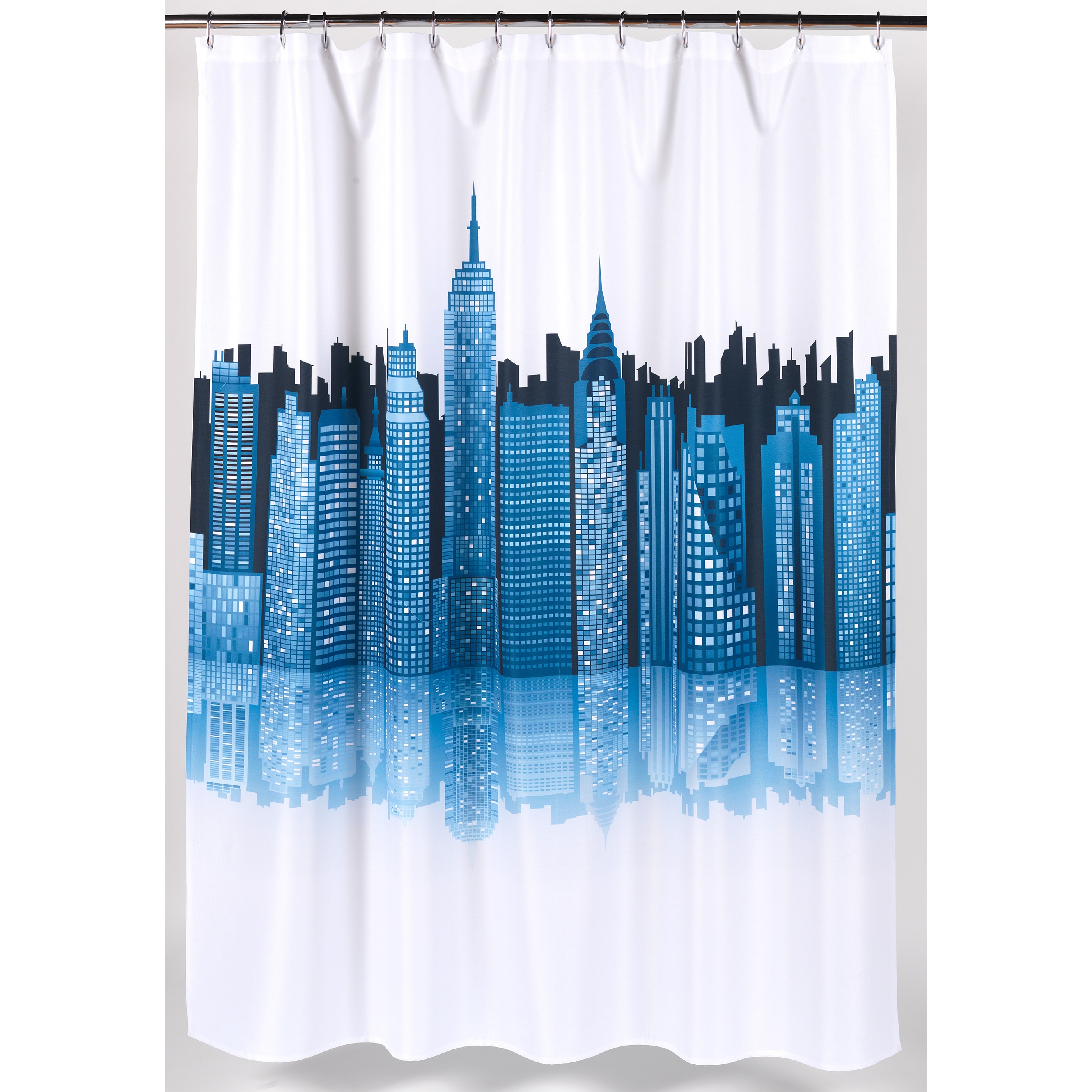 Carnation Home Fashions 'Cityscape' Fabric Shower Curtain - Multi - Bed  Bath \u0026 Beyond - 11137277, image size:2800x2800