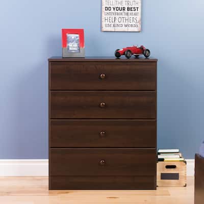 Bella 4-Drawer Dresser, Espresso