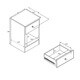 preview thumbnail 5 of 5, Bella Tall 1-Drawer Night Stand, Black