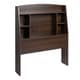 preview thumbnail 3 of 17, Bella Twin Bookcase Headboard, Espresso
