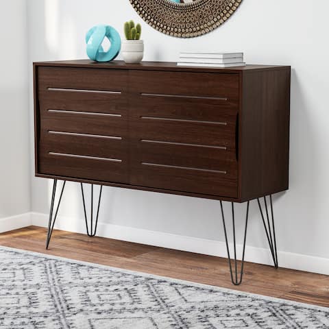 Sliding Doors Mid Century Modern Furniture Our Best Home Jasper Laine Walnut Finish Astro Buffet