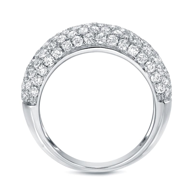Auriya Pave Diamond Dome Band 1 1/2 carat TDW 14K White Gold