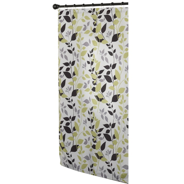 Shop Modern Botanical Multicolor Fabric Shower Curtain Overstock