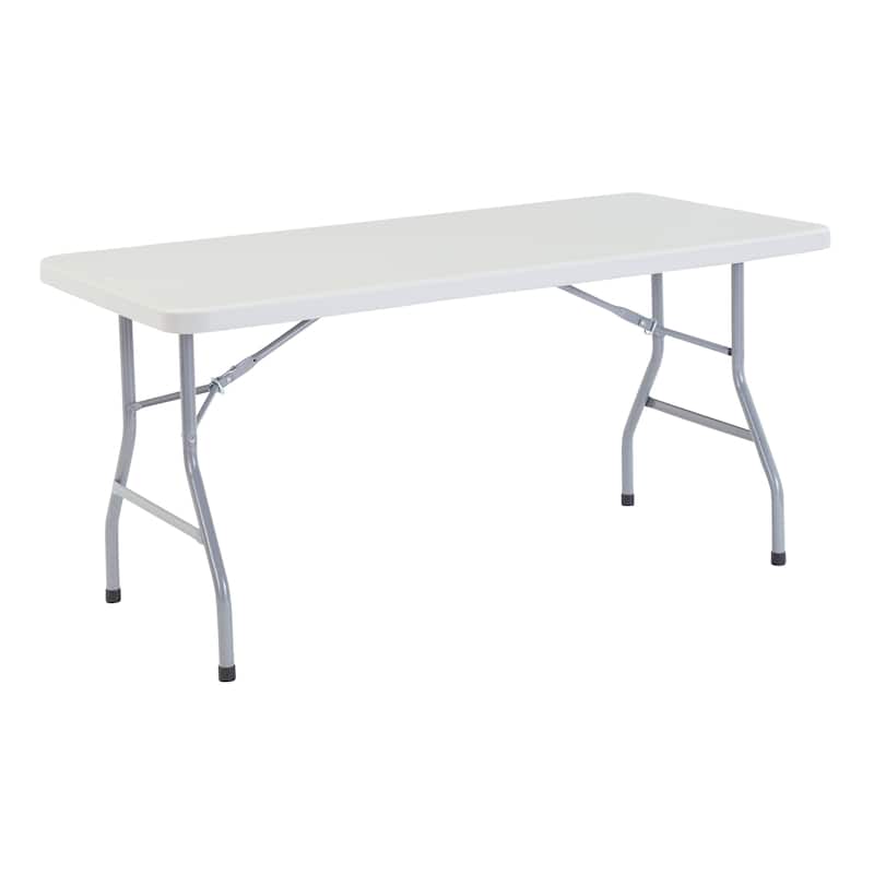 (4 Pack) NPS 30" x 60" Heavy Duty Foldig Table - Off-White