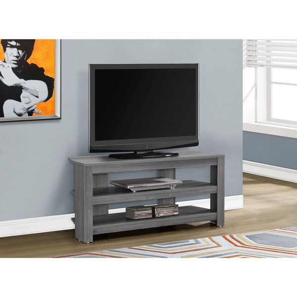Shop TV Stand42"L/Grey Corner Free Shipping Today