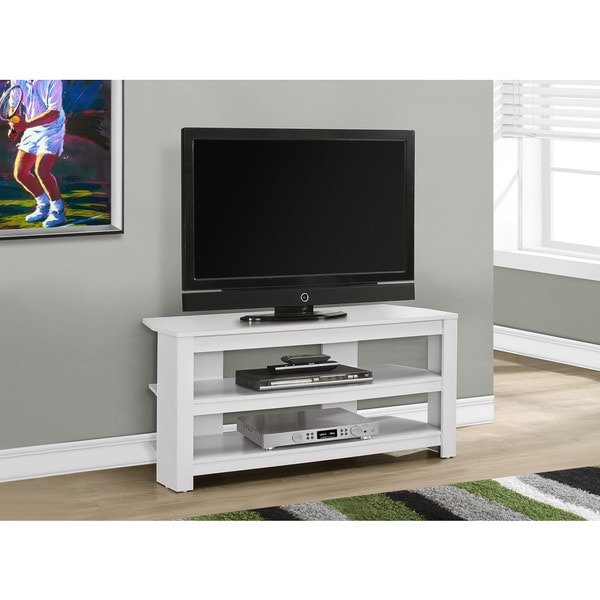 TV STAND 42L WHITE CORNER Free Shipping Today Overstock Com   TV STAND 42 L WHITE CORNER 9ead1aac F299 4ab8 9e82 76cf816c166e 600 