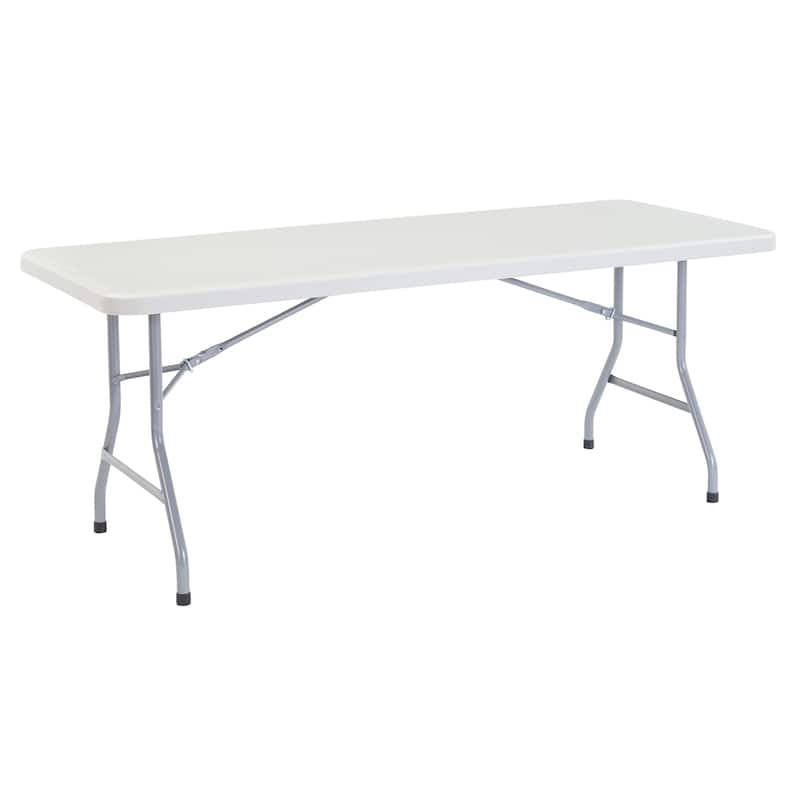 (20 Pack) NPS 30 x 72 Heavy Duty Folding Table, Speckled Gray