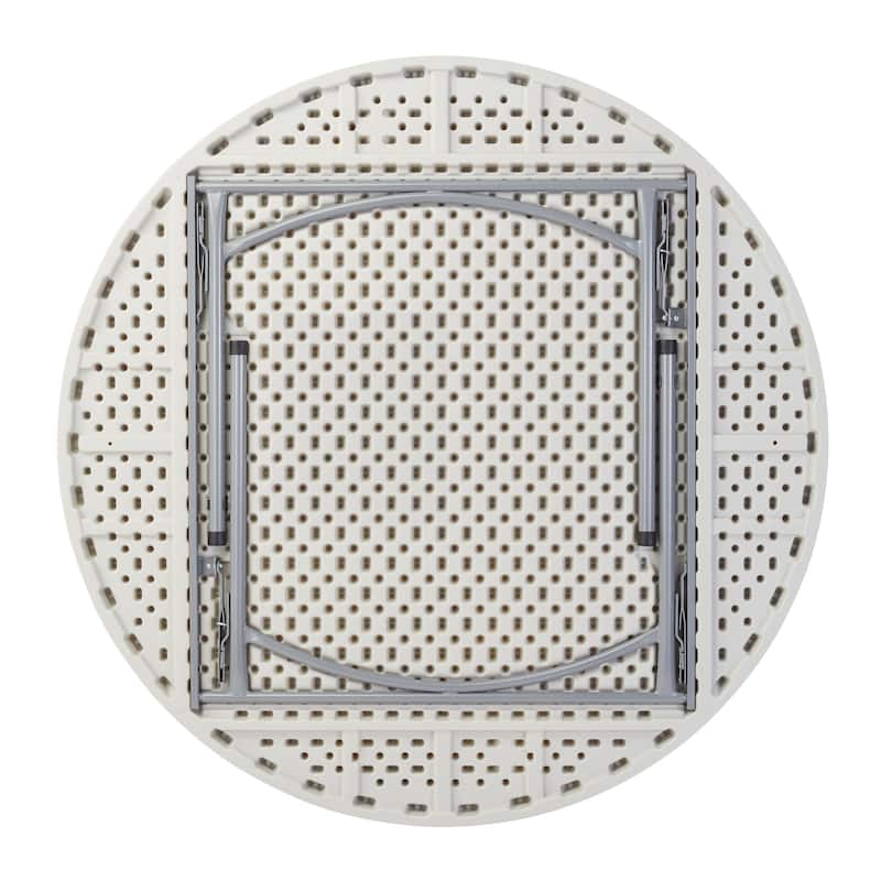 (4 Pack) NPS 60" Heavy Duty Round Folding Table