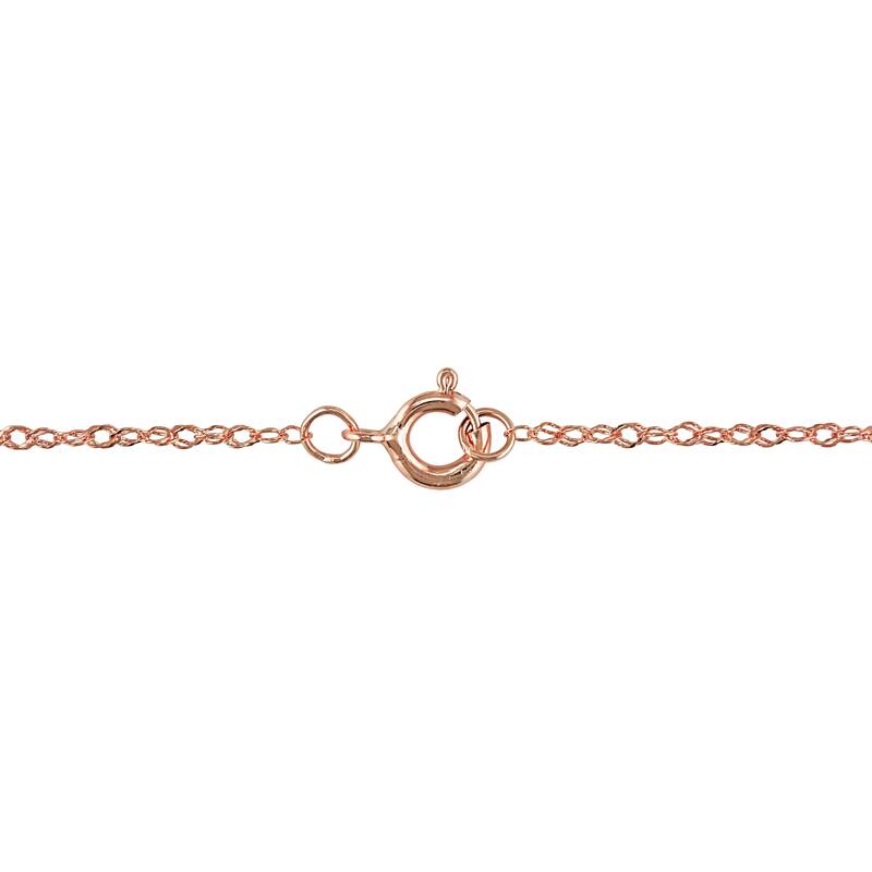 Miadora 14k Rose Gold Cultured Freshwater White Pearl Swirl Necklace (8-8.5 mm)