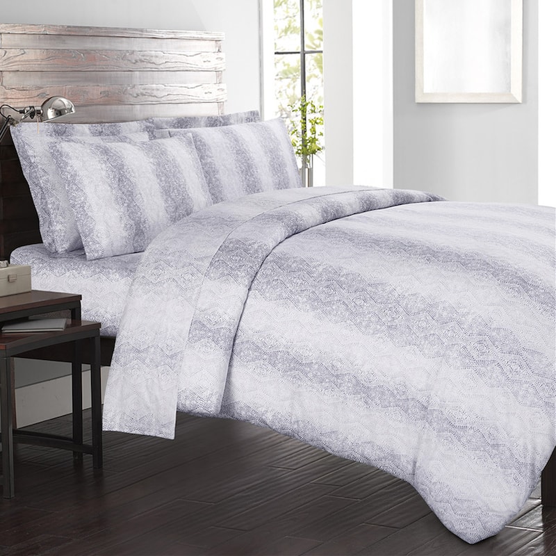 Echelon Home Kalahari 4-piece Cotton Sateen Bed Sheet Set