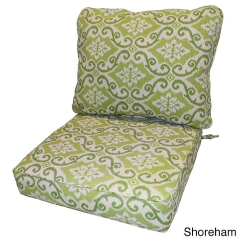 White Outdoor Cushions Pillows Online At Our Best Havenside Home Elmington Deep Seat 25 Inch X 47 Outdoor Back And
