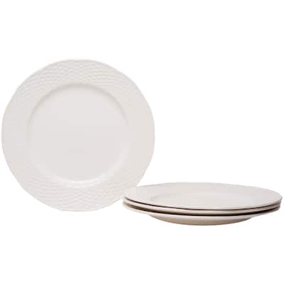 Red Vanilla Nantucket White Dinner Plate 11.25" (Set of 4)