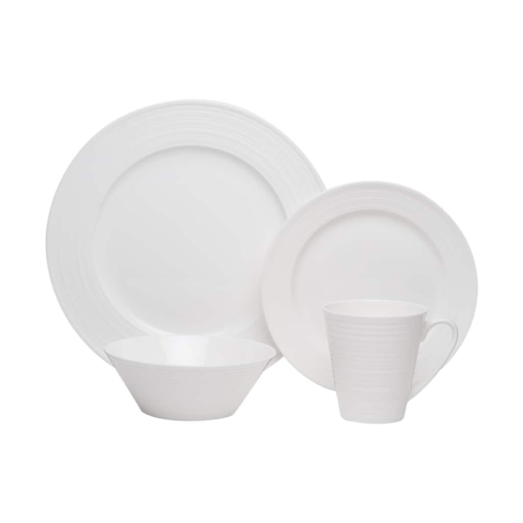 Vanilla Swirl Bone 16-piece China Set