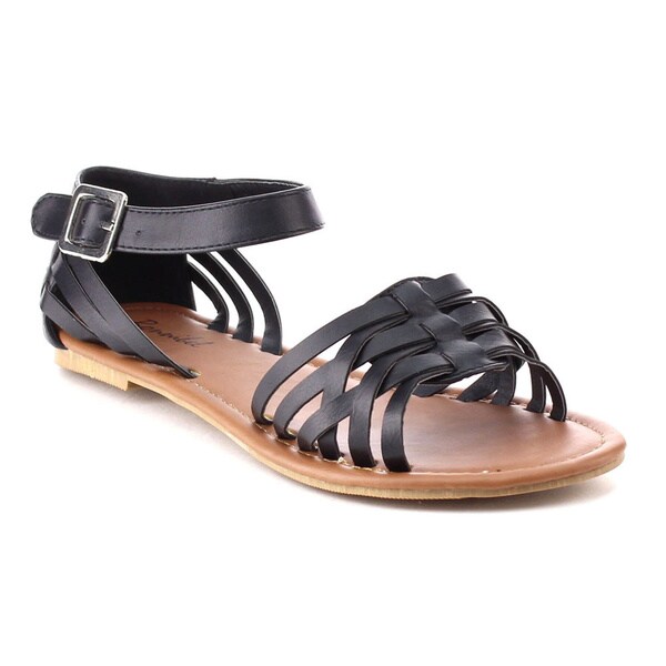 Shop Beston BB39 Women's Strappy Flat Sandals - Free Shipping On Orders ...