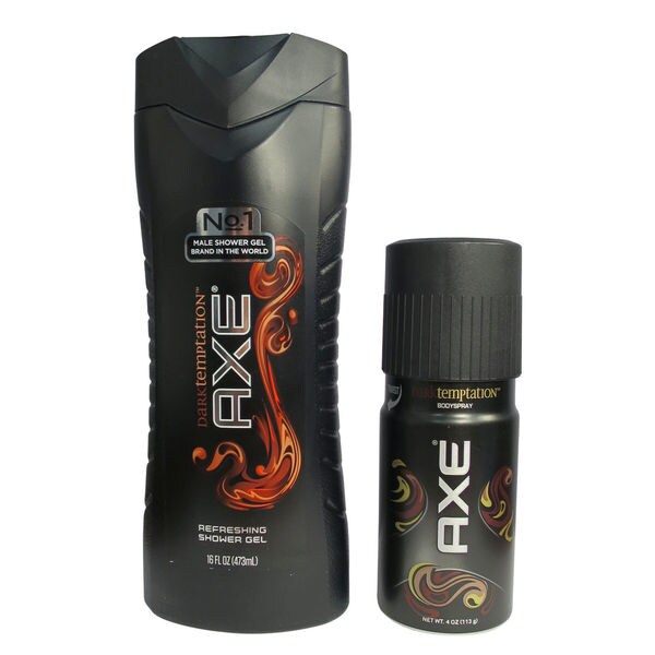 Shop Axe Dark Temptation Revitalizing Shower Gel and Bodyspray Duo