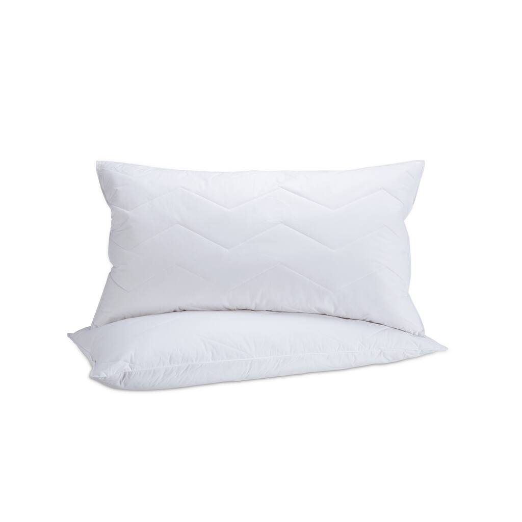 Mini Feather™ Pillows Medium Firmness Set of Two - White