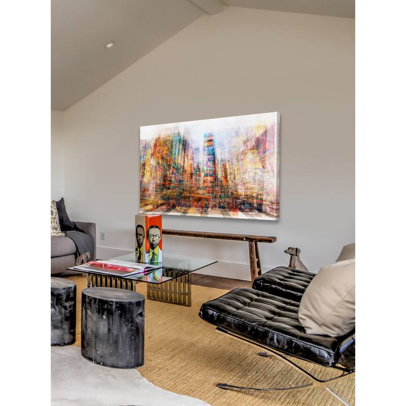Marmont Hill - New York Times SQ Painting Print on Canvas - Multi-Color