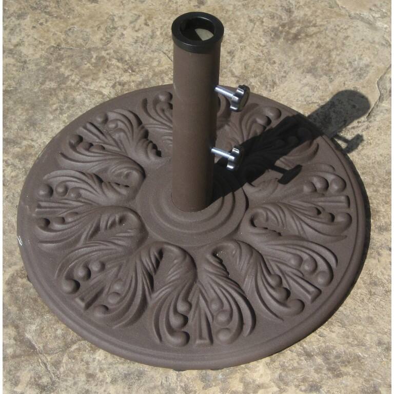 40 lb Black Cast Iron Umbrella Base