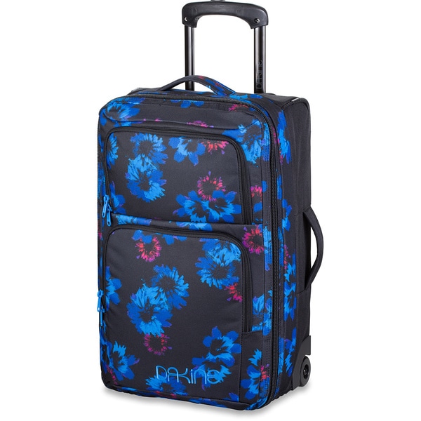 luggage with flowers