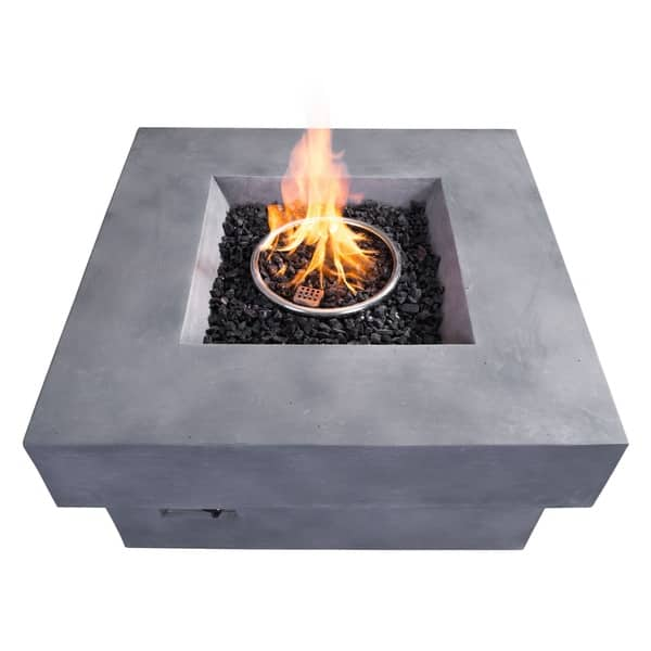 Shop Diablo Gray Propane Fire Pit Overstock 11141320