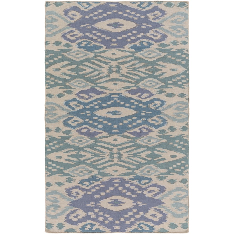 Hand Woven BrazilSata Wool Area Rug - 2' x 3' - Slate