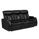 Shop Smart Tech Bluetooth Power Reclining Black Sofa and 