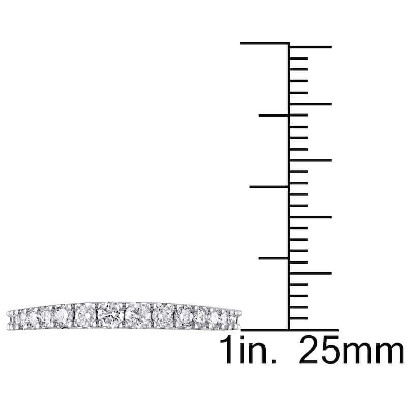 Miadora Signature Collection 14k White Gold 3/8ct TDW Diamond Anniversary Ring