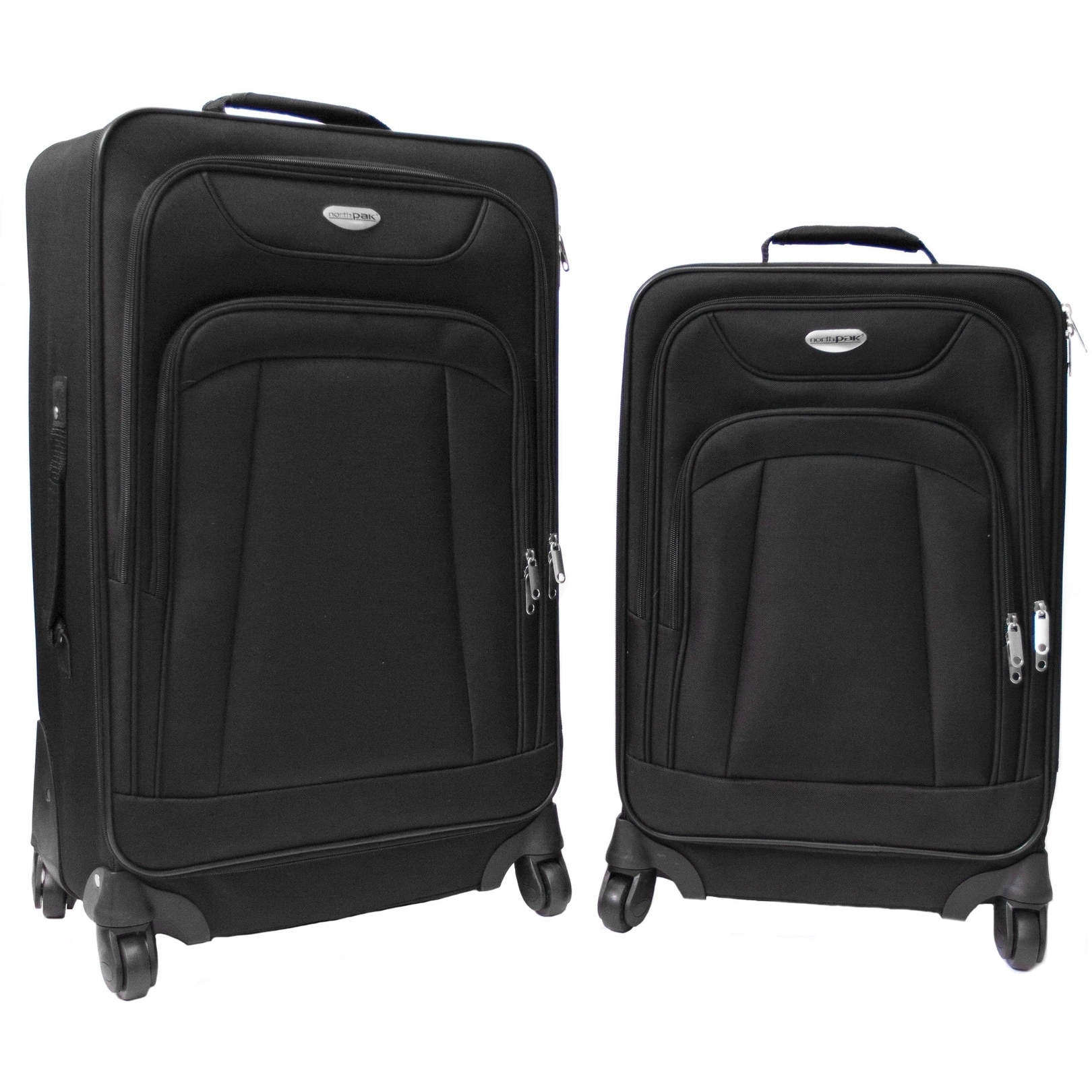 black and white luggage sets