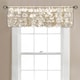preview thumbnail 1 of 31, Lush Decor Gigi Delicate Textured Window Valance 14" x 70" - Ivory