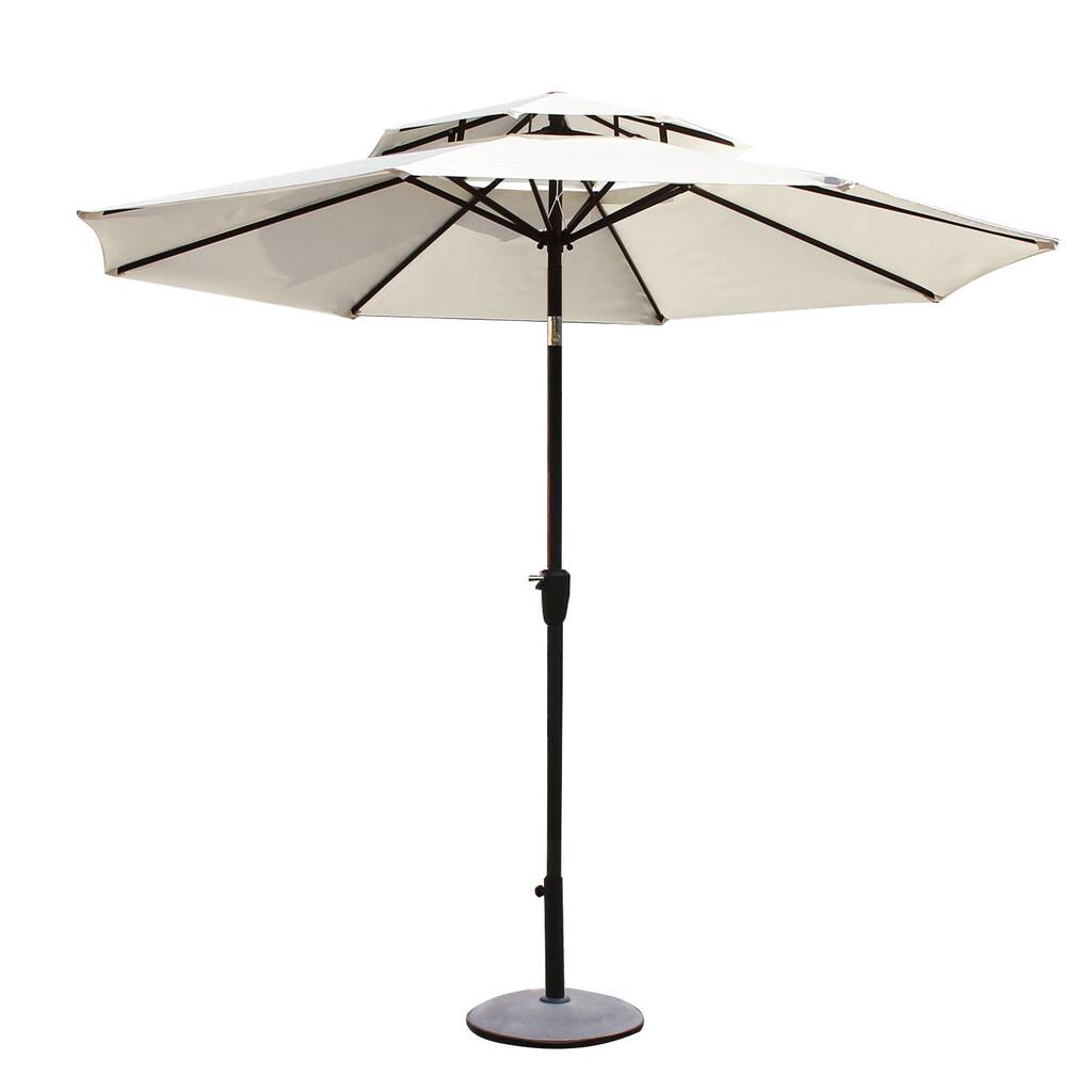 Adeco 9-foot Patio Market Aluminum Umbrella