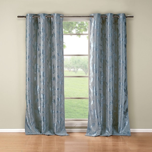 Blair Metallic Blackout Grommet Curtain Panel Pair