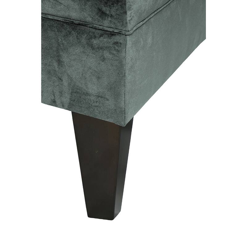MJL Furniture Brooklyn Upholstered Mystere Square-leg Storage Ottoman