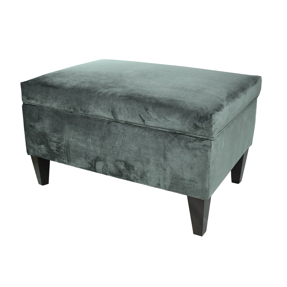 MJL Furniture Brooklyn Upholstered Mystere Square-leg Storage Ottoman