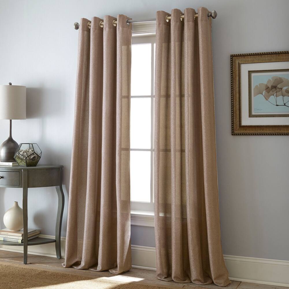 Grand Avenue Kay Grommet-Top Single Curtain Panel
