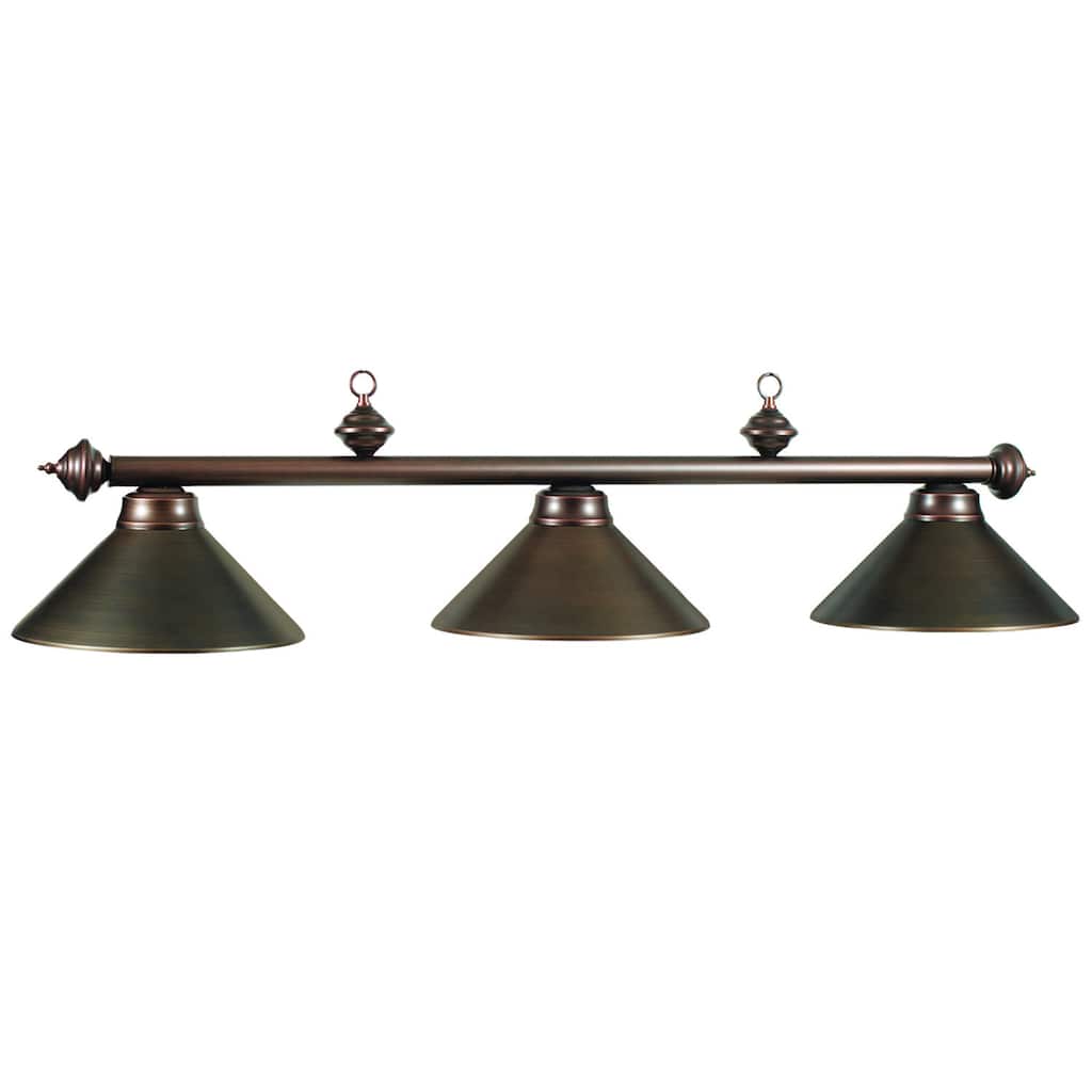 RAM Game Room Oil Rubbed Bronze 3-light Billiard Fixture