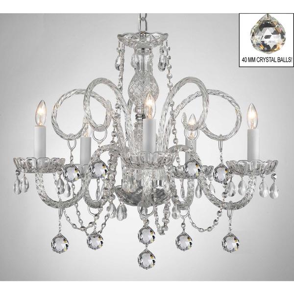 All Crystal Chandelier Lighting With Crystal Balls
