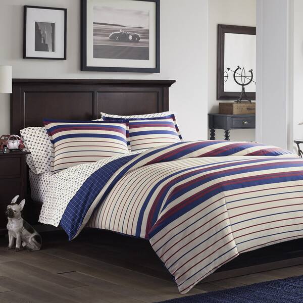 Shop Poppy Fritz Tucker 3 Piece Duvet Cover Set Free Shipping