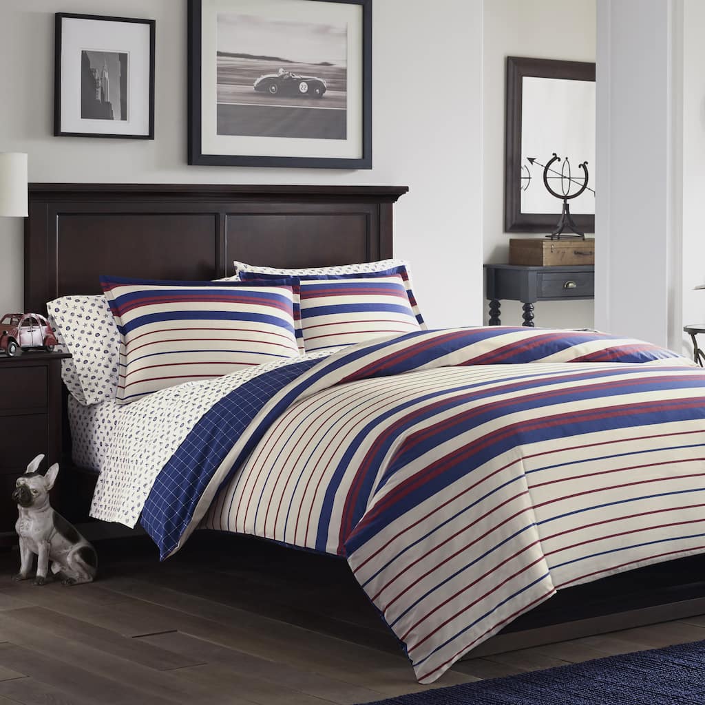 Poppy & Fritz Tucker Cotton 3-piece Comforter Set