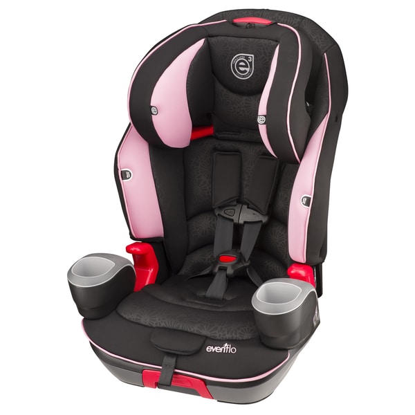 Evenflo Evolve Booster Car Seat in Pink Daisies