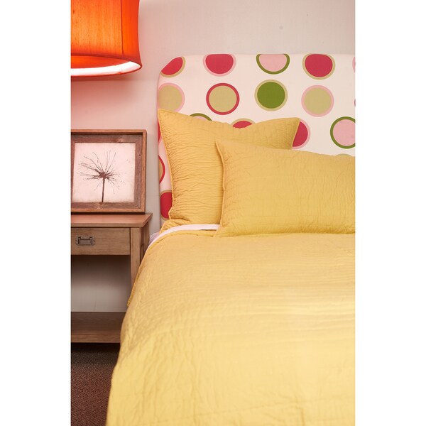 Basic Cotton Yellow Quilt Set Free Shipping Today