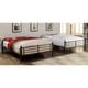 preview thumbnail 3 of 4, Wila Modern Full over Full Metal Bunk Bed with Ladder by Furniture of America