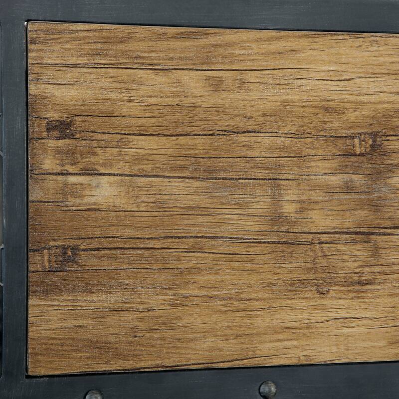 Jown Industrial Black Twin Metal Loft Bed with Workstation by Furniture of America