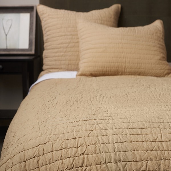 Beige Basic Cotton Quilt Overstock 11149879
