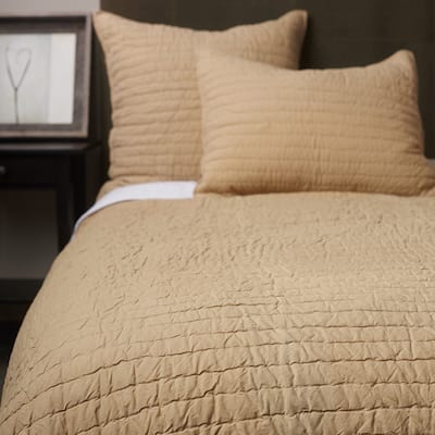 Beige Basic Cotton Quilt